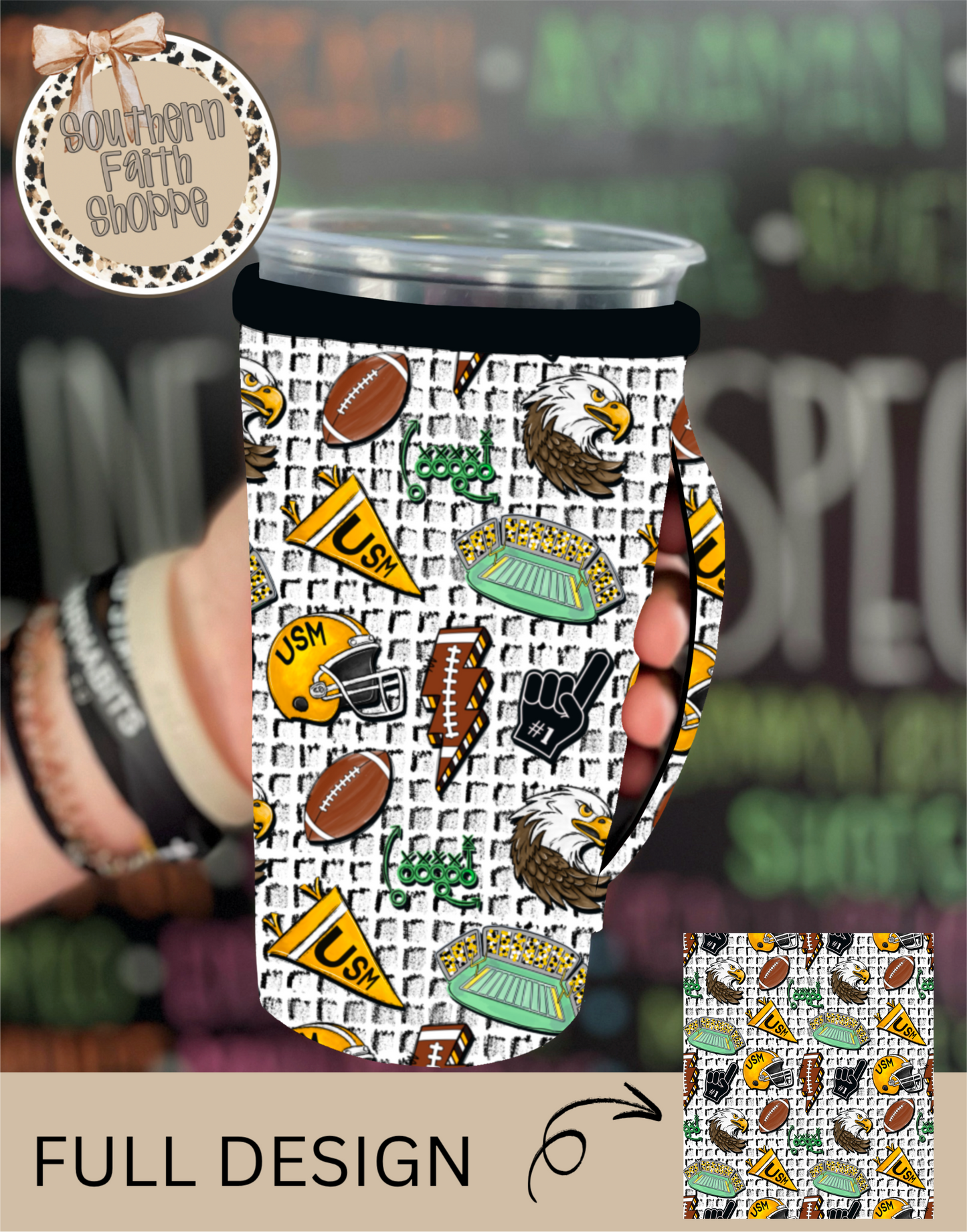 Southern Miss Eagles (Tea Cup Sized)
