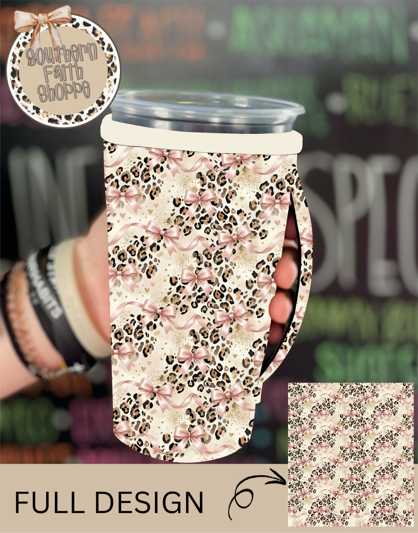 WILD ABOUT PINK RIBBON | TEA SIZED 32oz