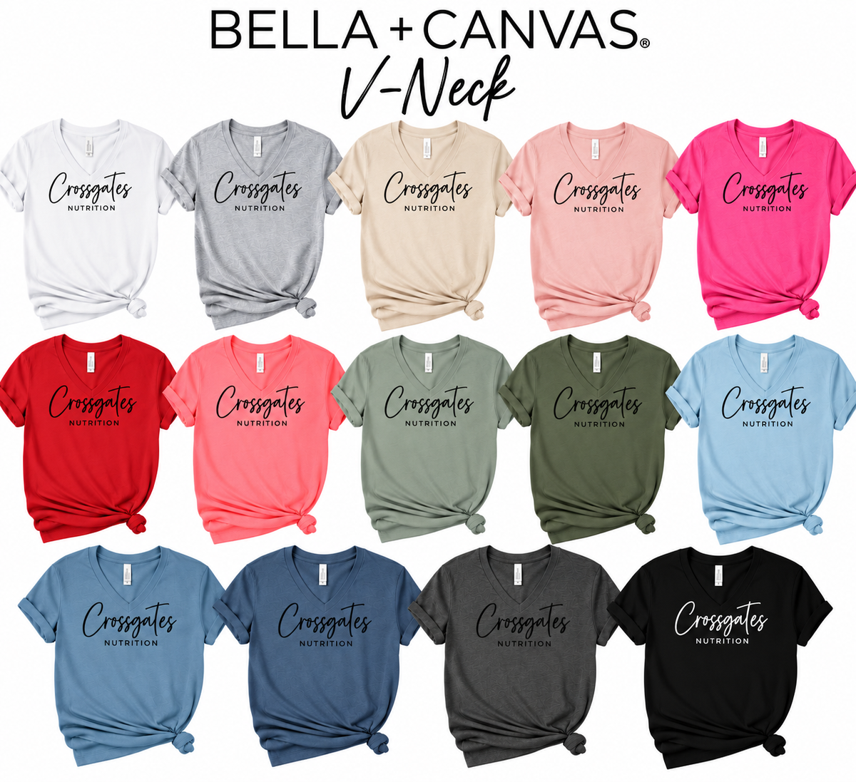 BELLA CANVAS / NEXT LEVEL V-NECK (MIXED COLORS)