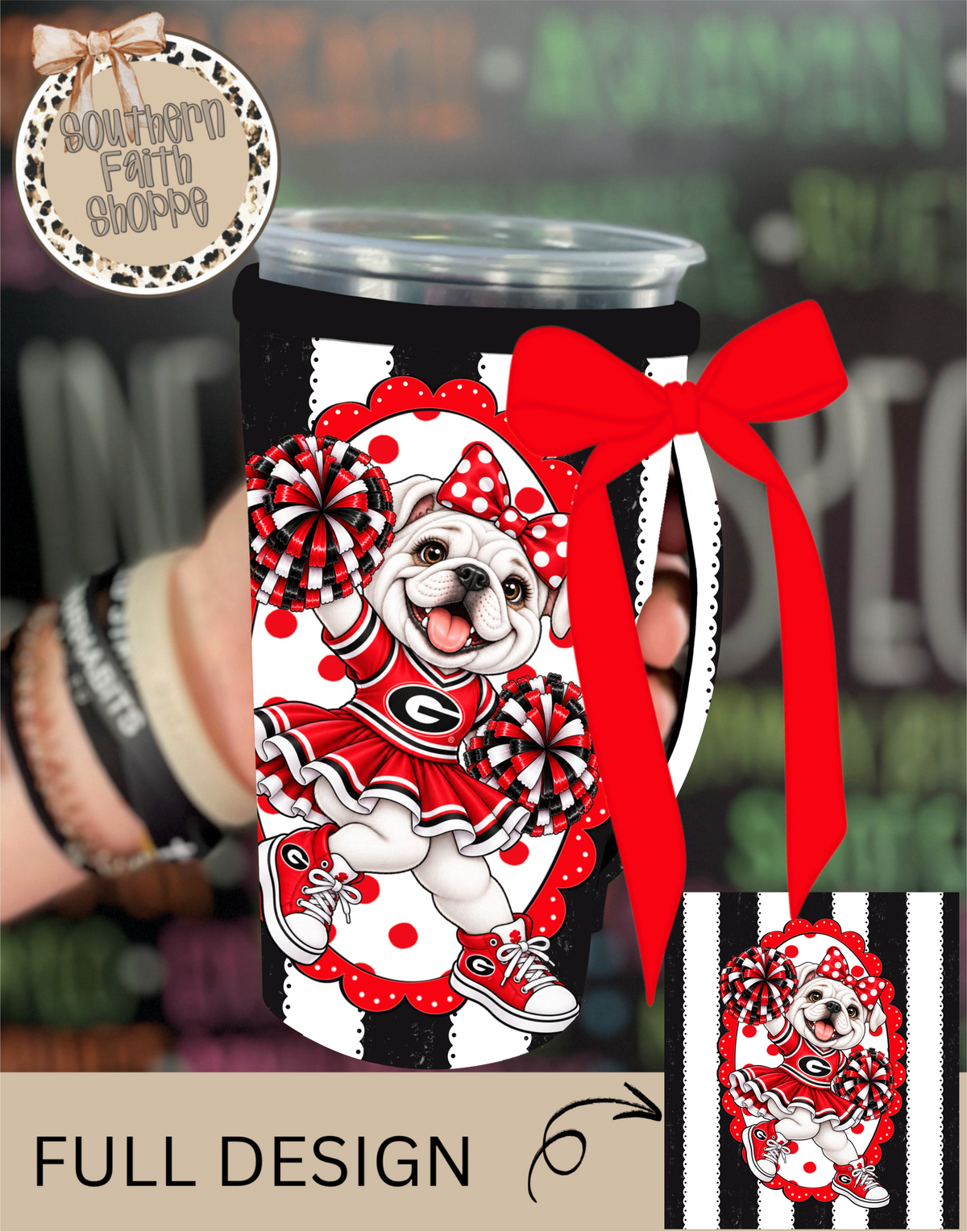 DAWG COQUETTE | 32oz RIBBON KOOZIE