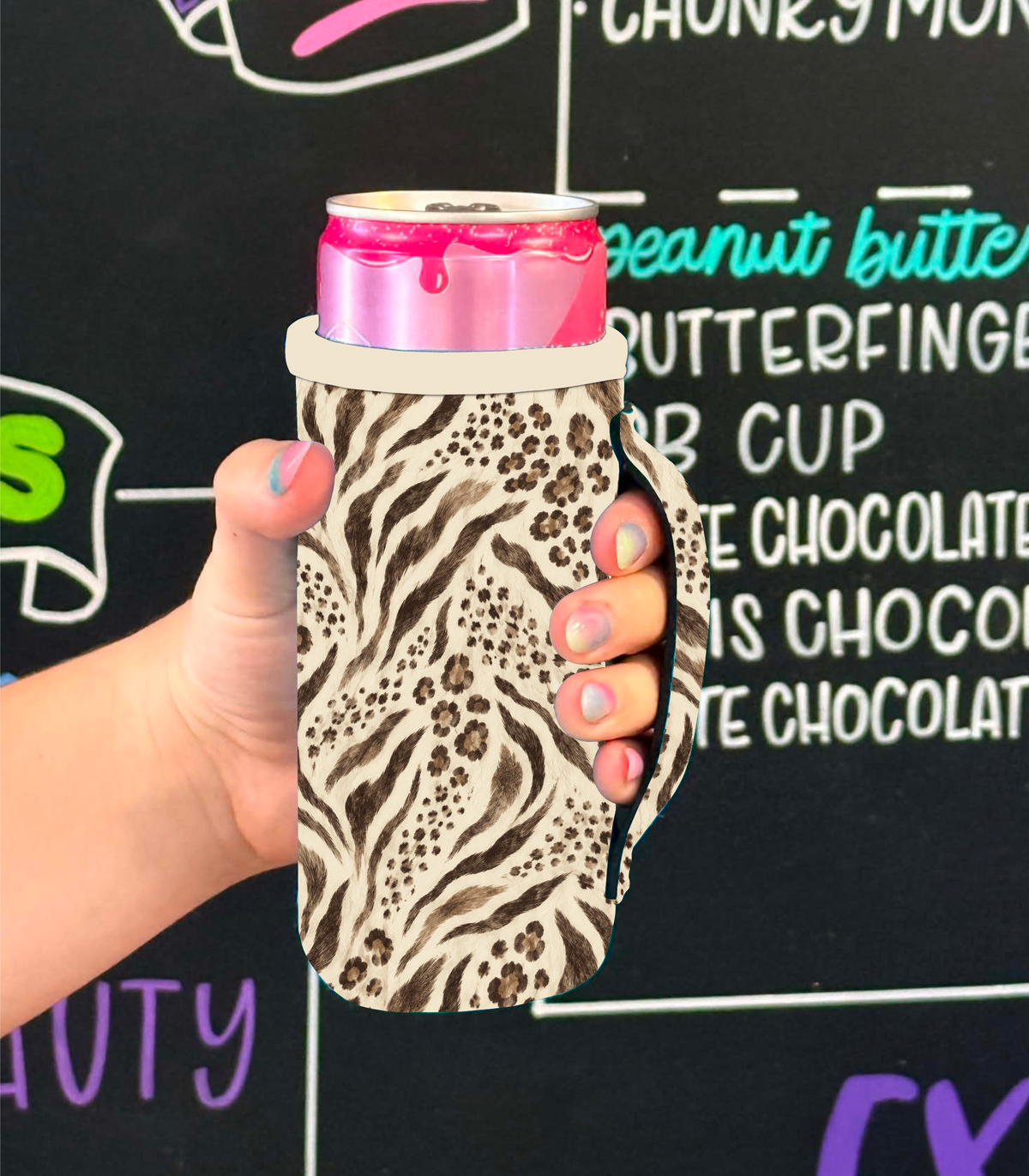 WILD ABOUT ZEBRA | SLIM CAN KOOZIE