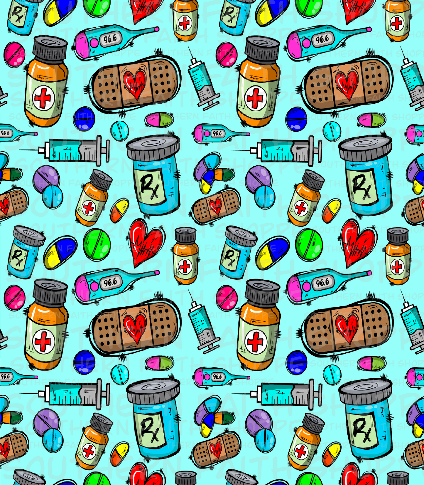 Blue pharmacy (Tea Cup Sized)