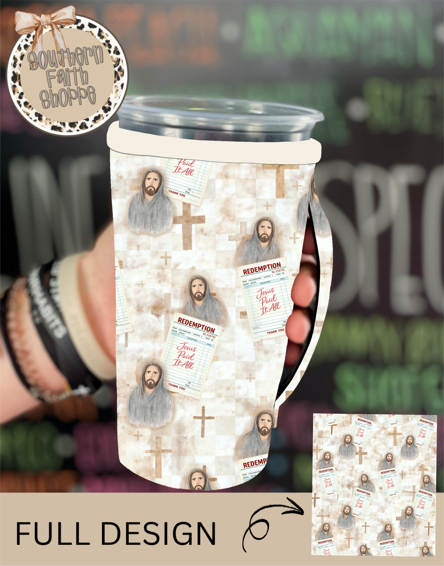 JESUS PAID IT ALL | 32oz KOOZIE