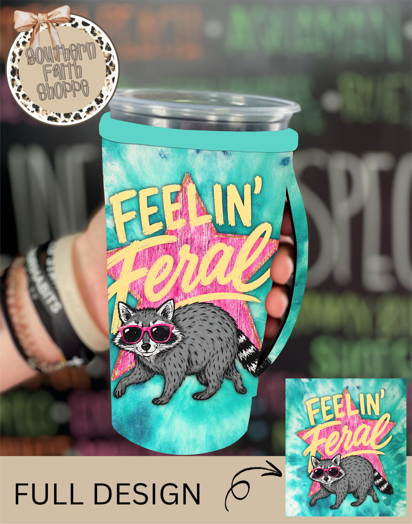 FEELING FERAL | TEA KOOZIE 42oz