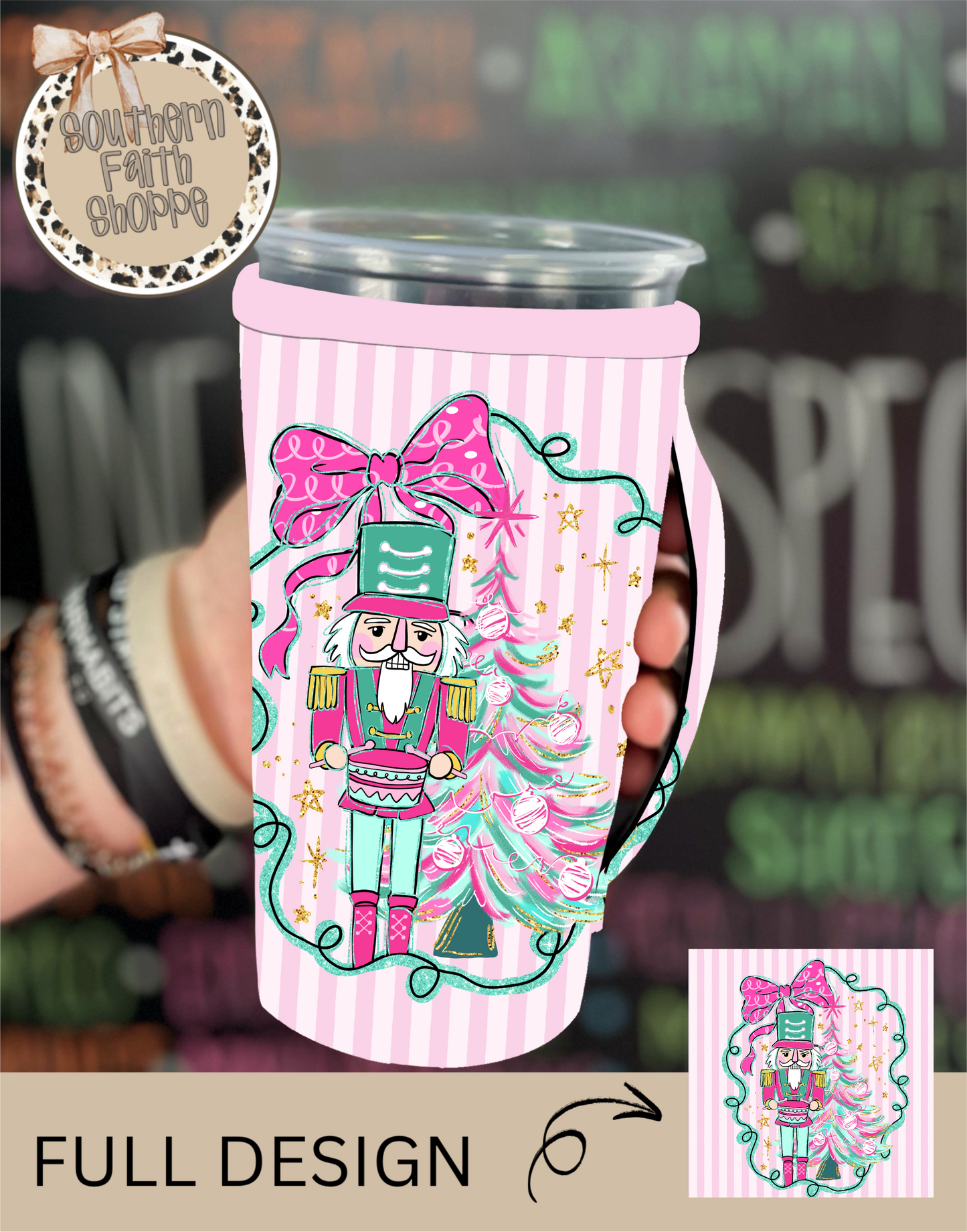 Pink Nutcracker (Tea Cup Sized)