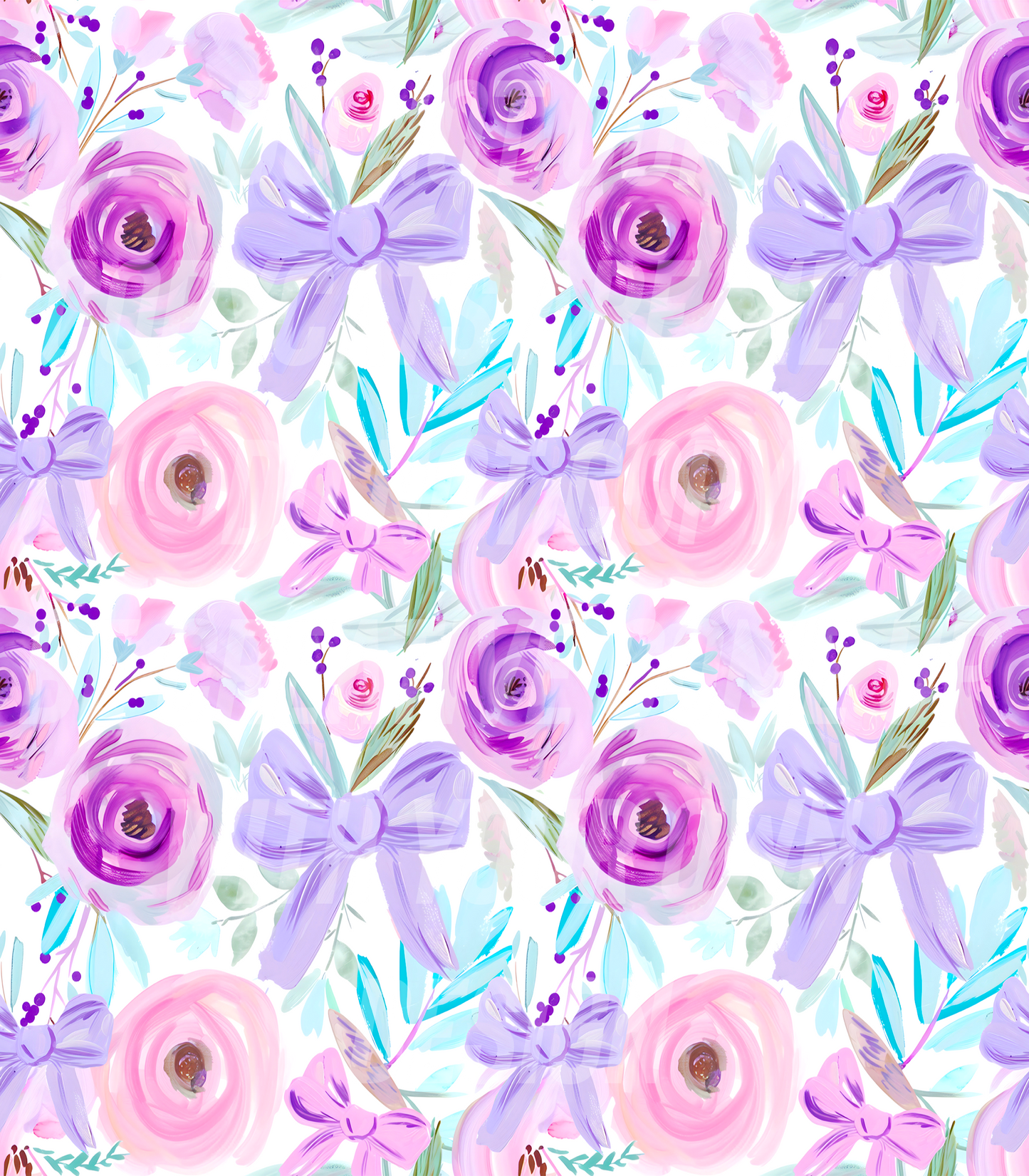 Purple Coquette Floral (Tea Cup Sized