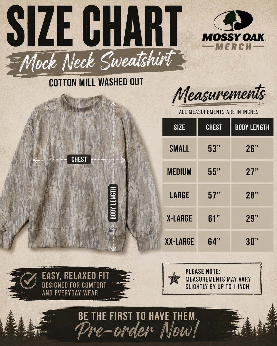 LIGHT WASH CAMO CUSTOMIZED | MOCK NECK SWEATSHIRT