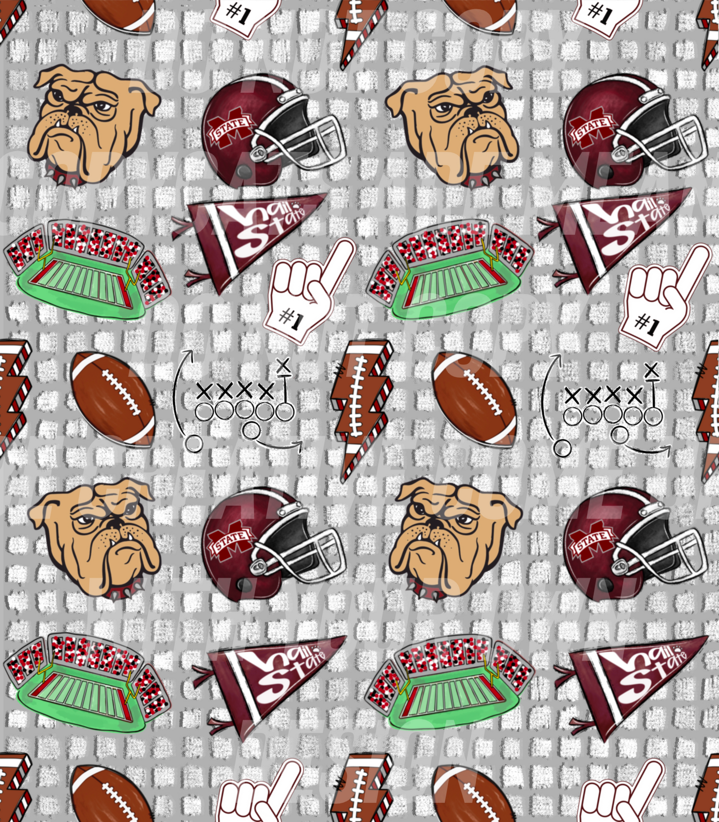 Mississippi Bulldogs (Tea Cup Sized)