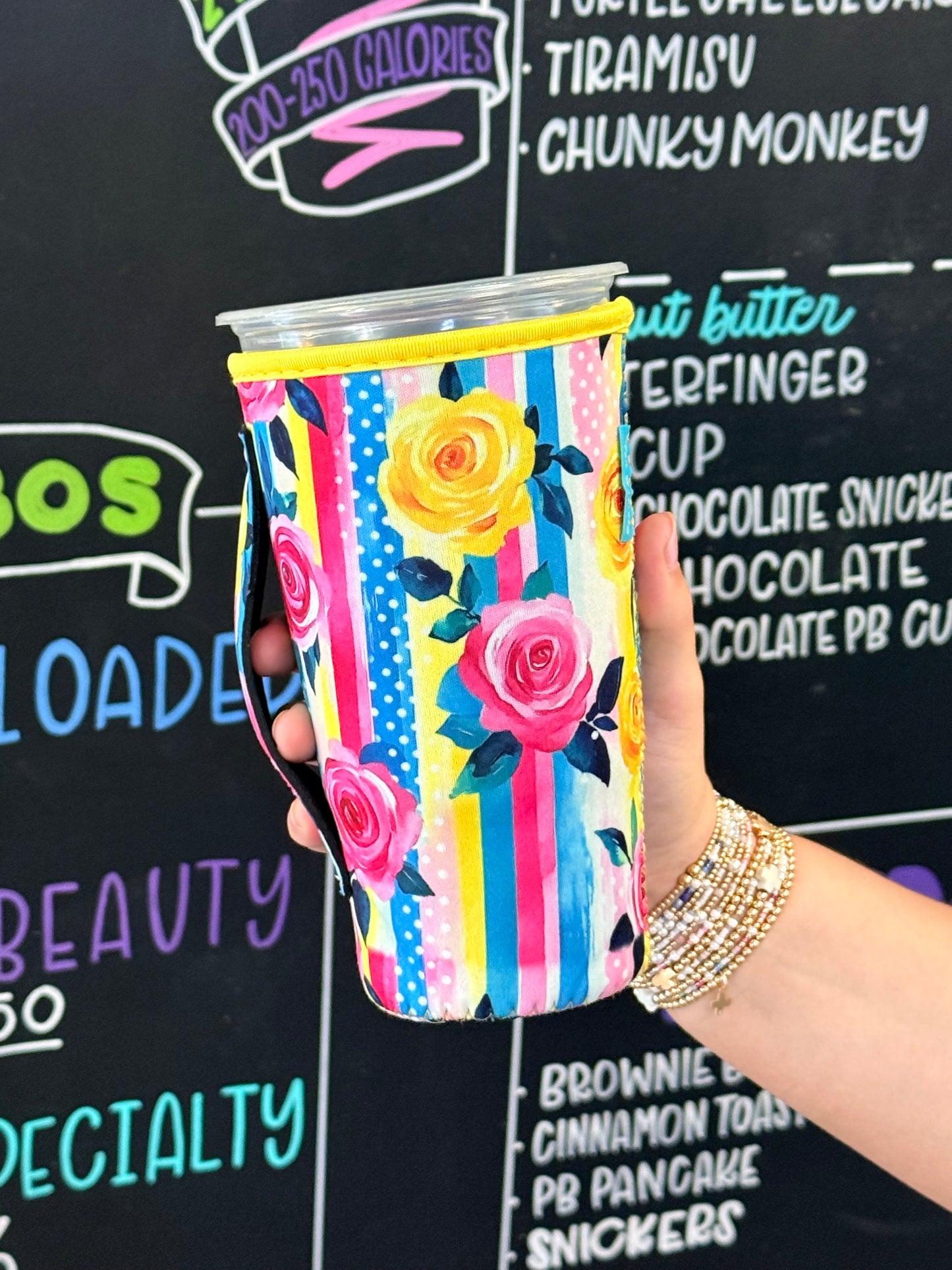 YELLOW & PINK ROSES | TEA SIZED 32oz