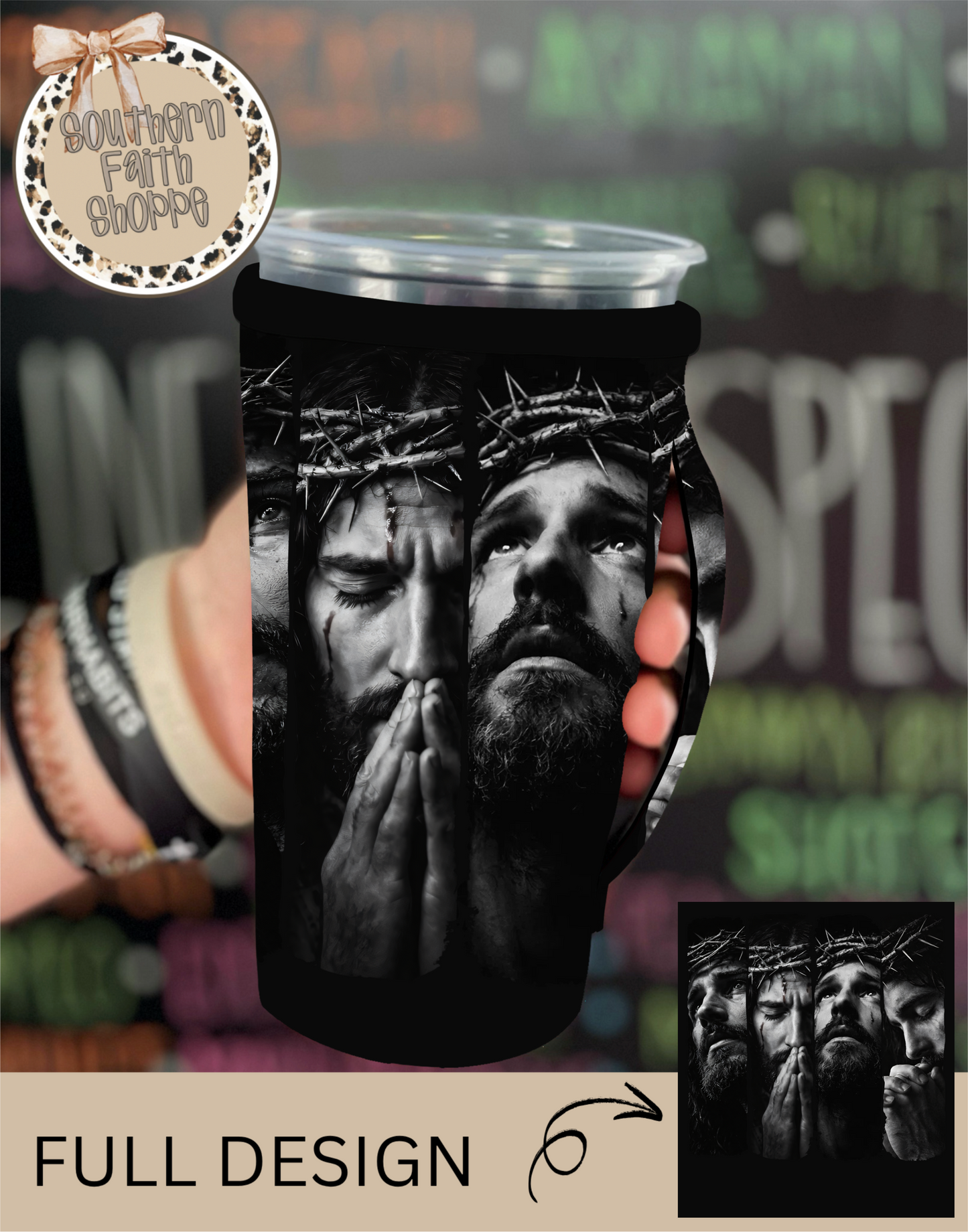 HALF TONE JESUS | 32oz KOOZIE