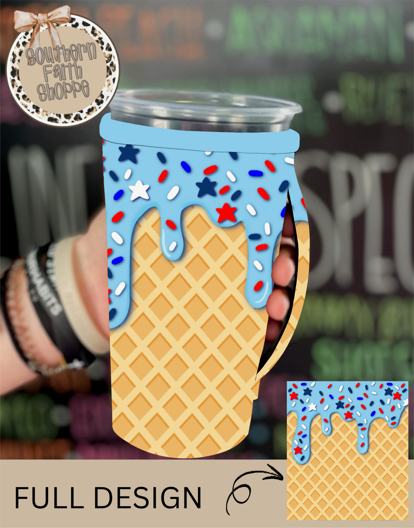 4th ICE CREAM DRIP | TEA KOOZIE