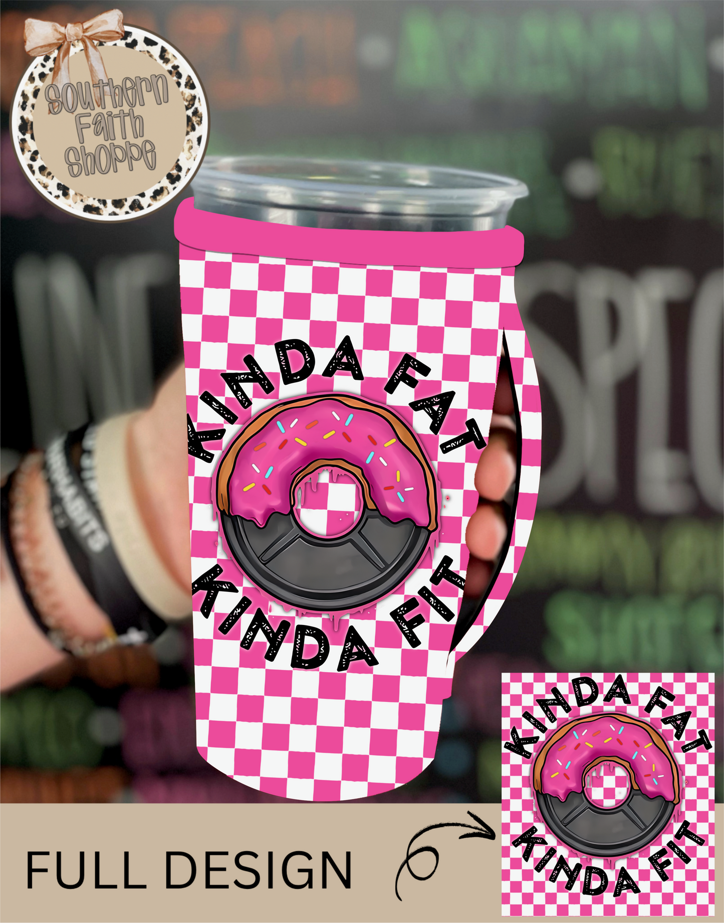 KINDA FAT KINDA FIT | TEA KOOZIE