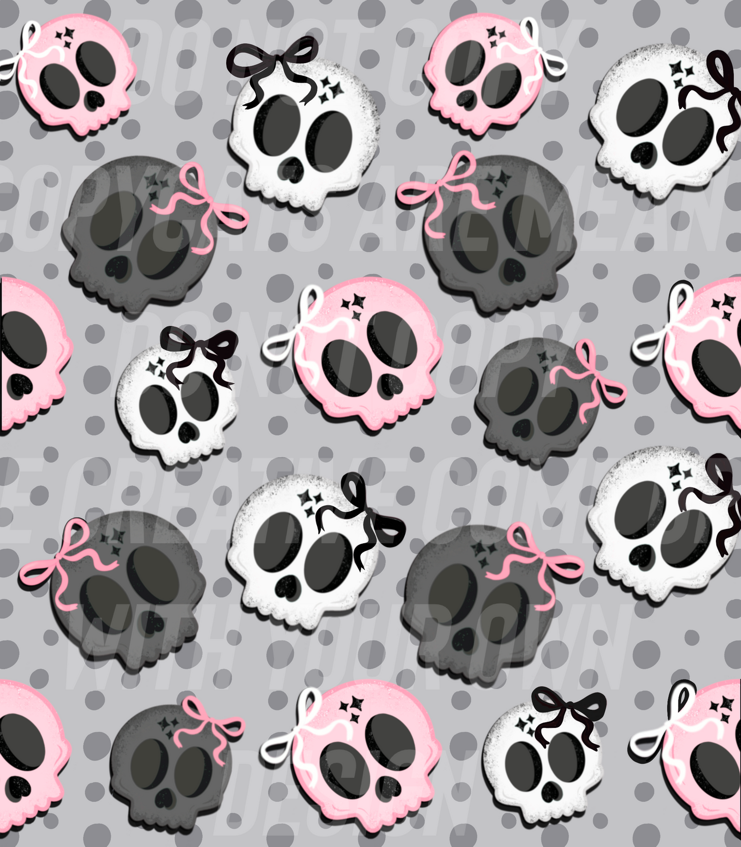 Coquette Skulls (Tea Cup Sized)