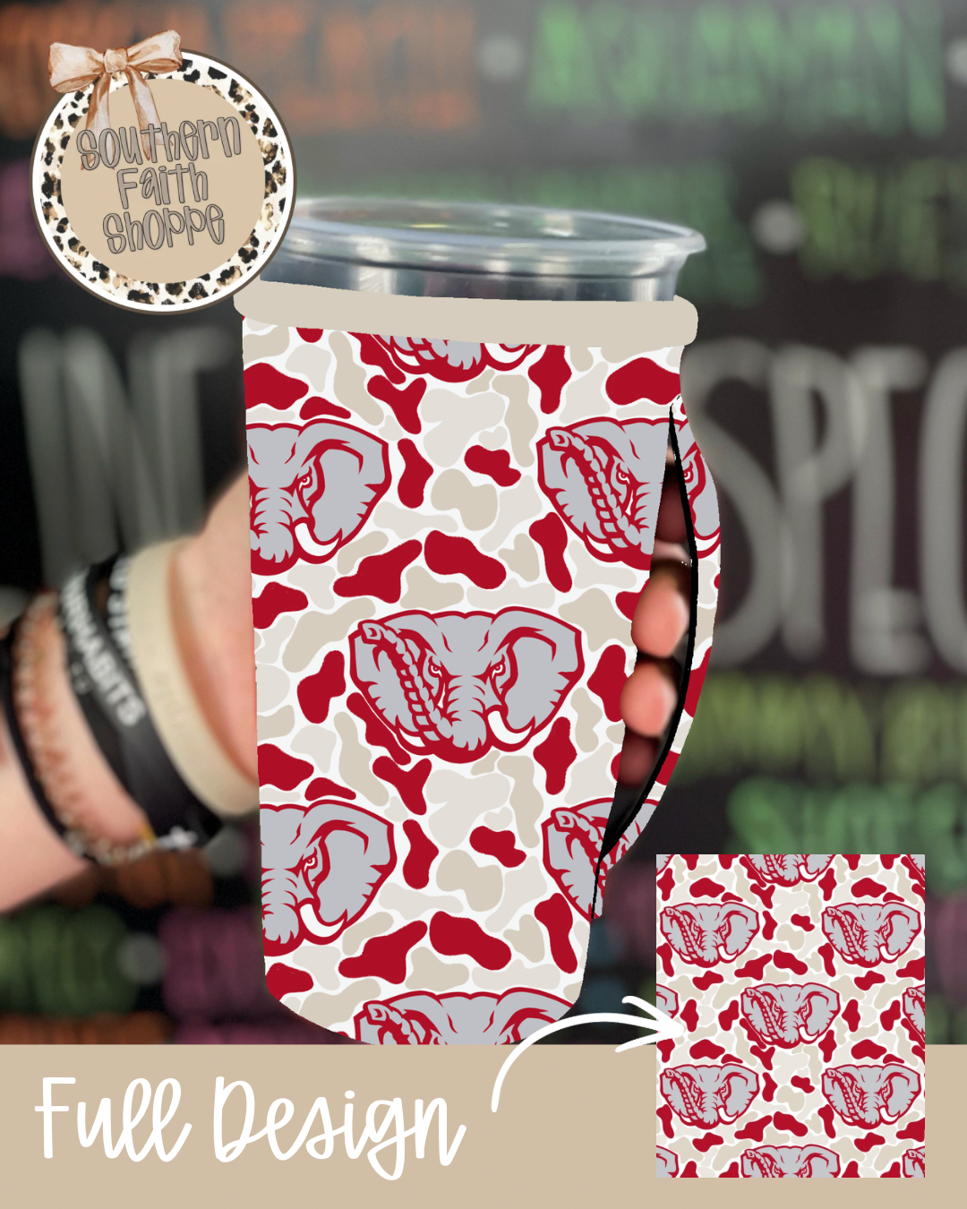 CRIMSON CAMO | 32oz KOOZIE