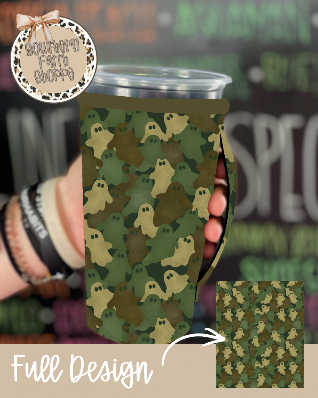 CAMO GHOST | 32oz KOOZIE
