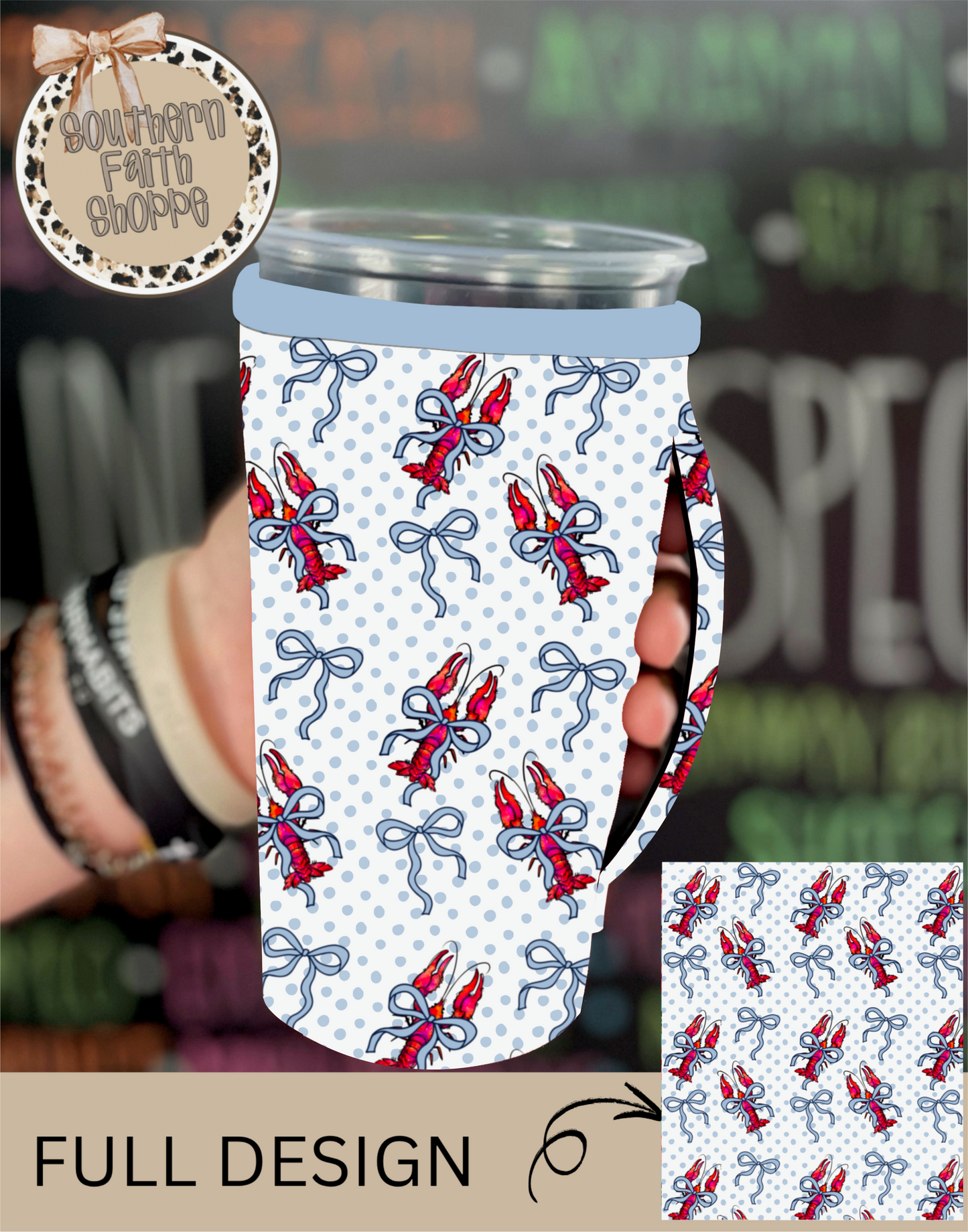 CRAWFISH | TEA KOOZIE