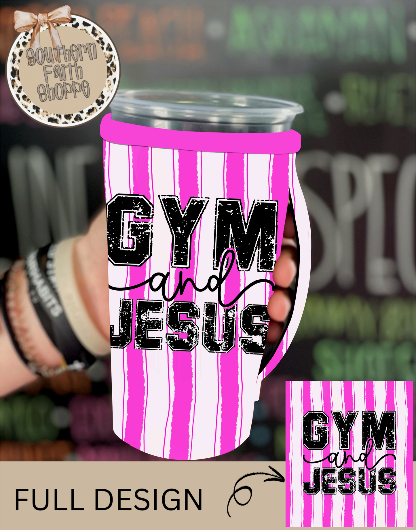 GYM & JESUS | TEA KOOZIE