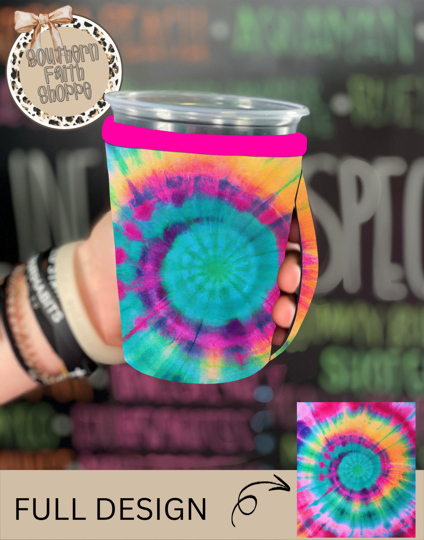 MULTI TIE DYE SWIRL | (12-16oz) KOOZIE