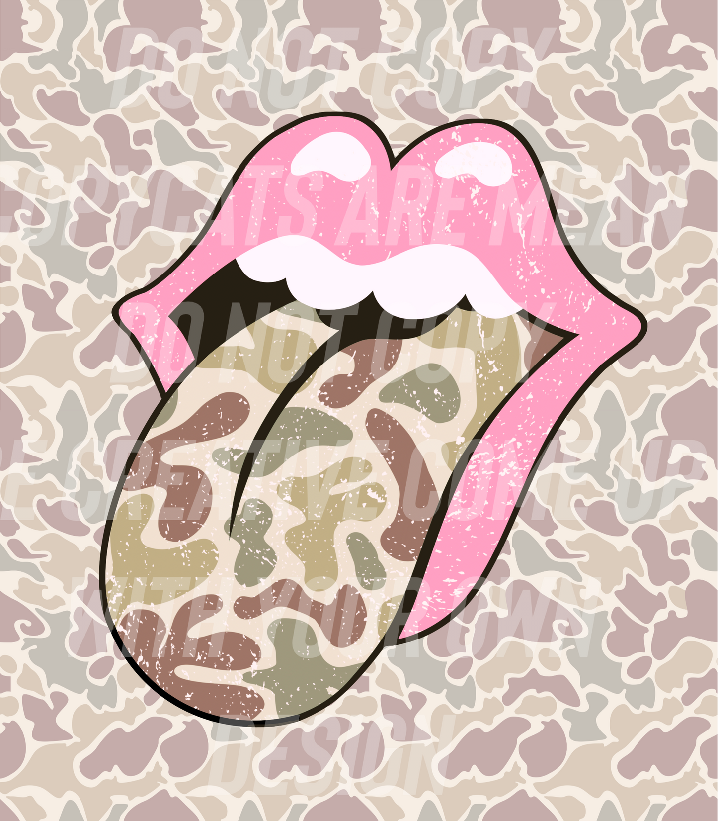 Girls Rock camo too (Tea Cup Sized)