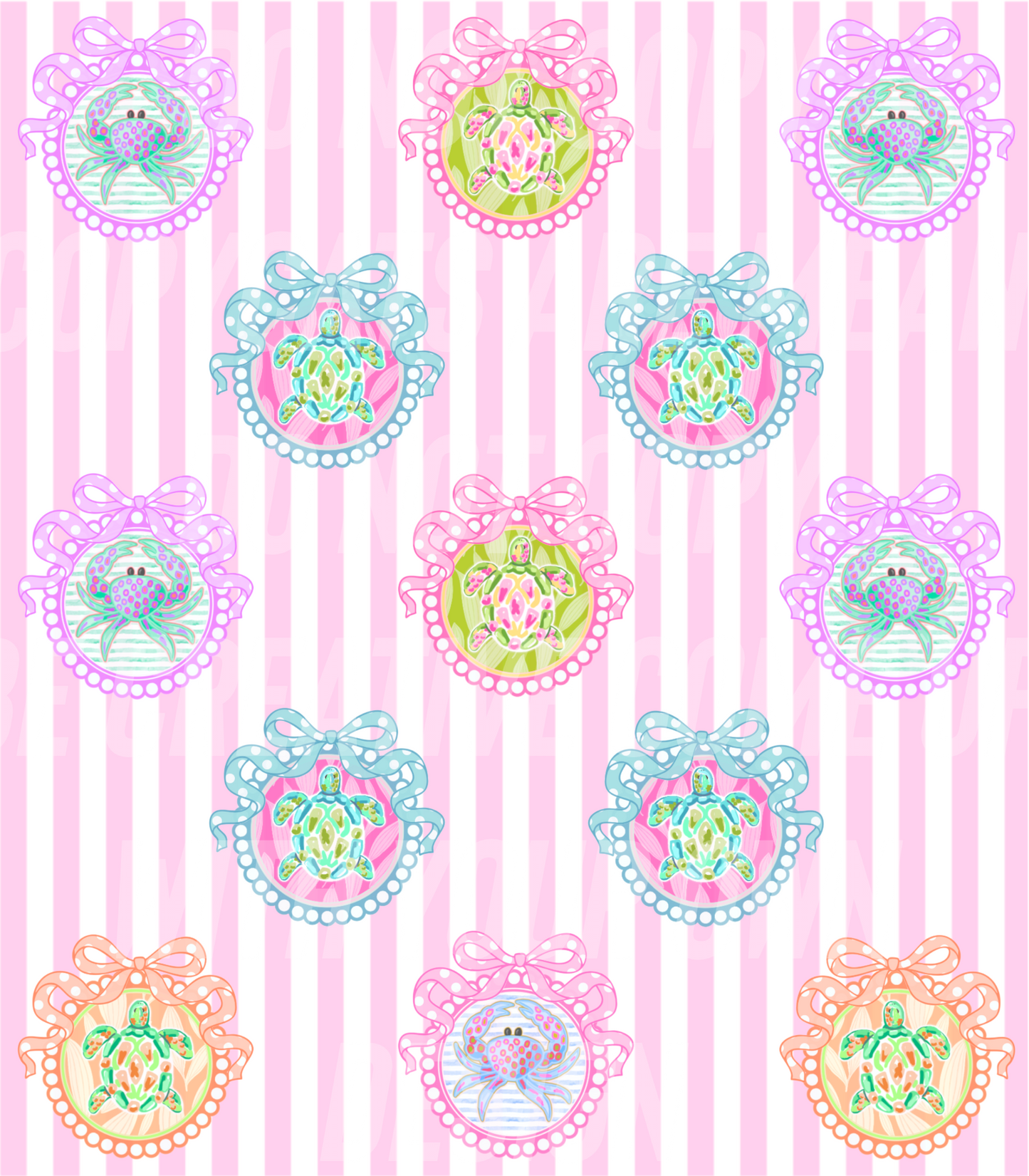 Preppy Sealife (Tea Cup Sized)