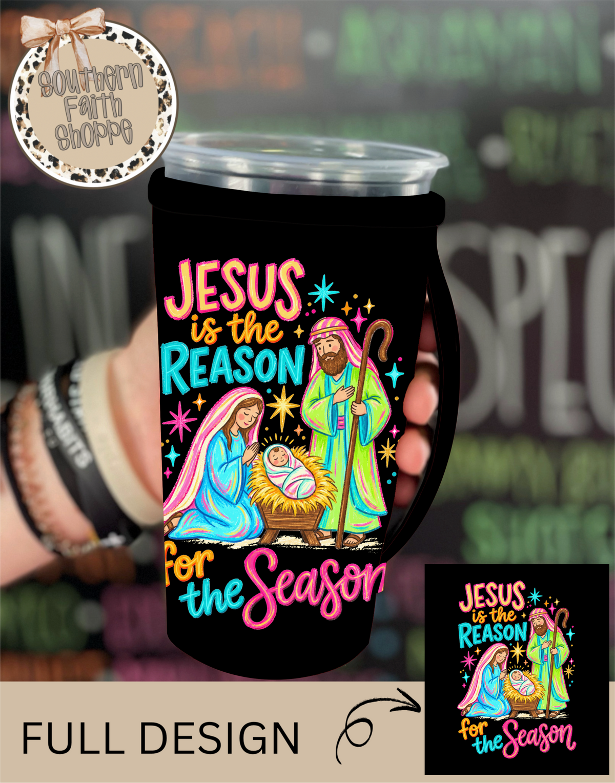 NEON NATIVITY | 32oz KOOZIE