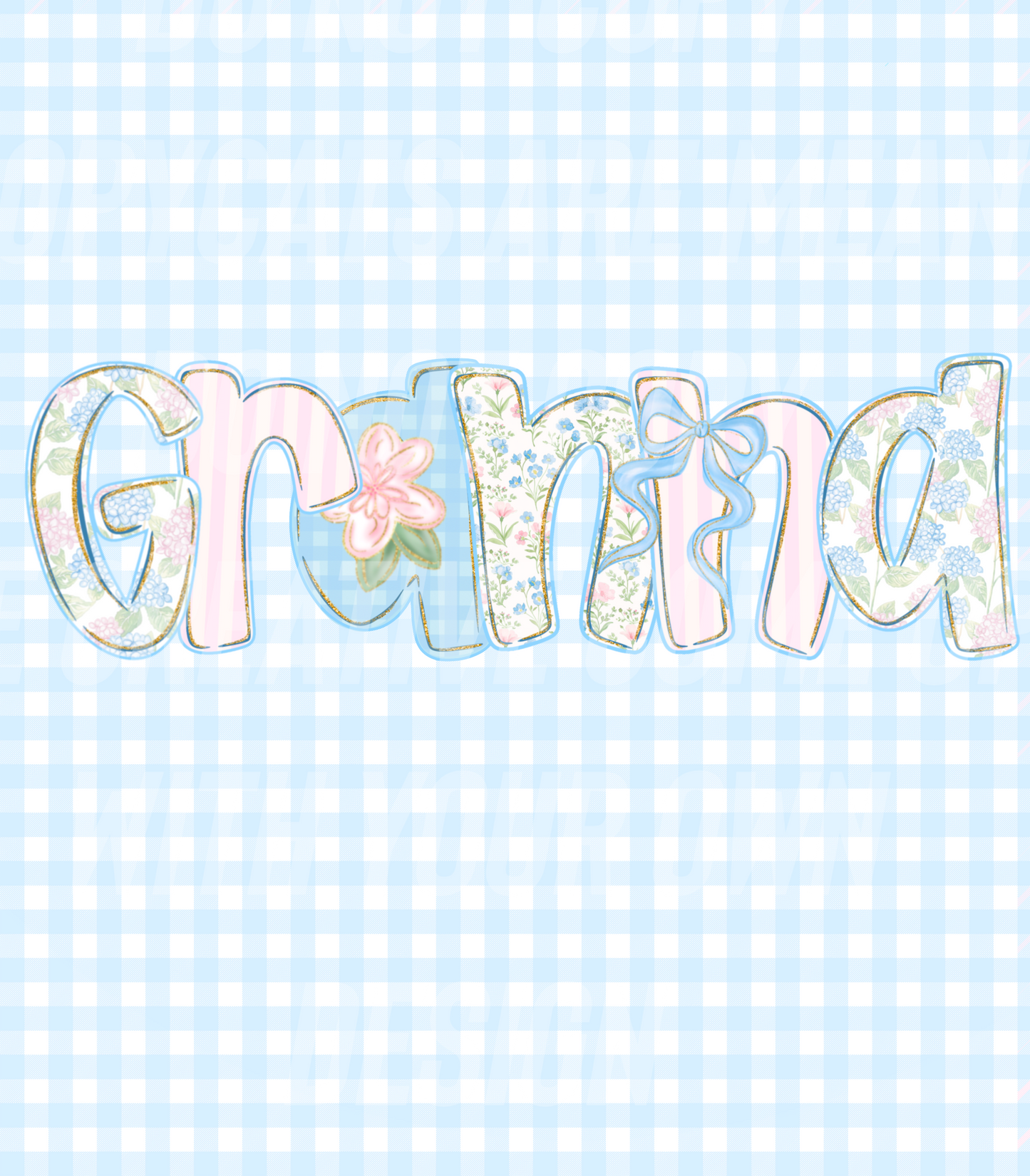 Gingham Granna (Tea Cup Sized)