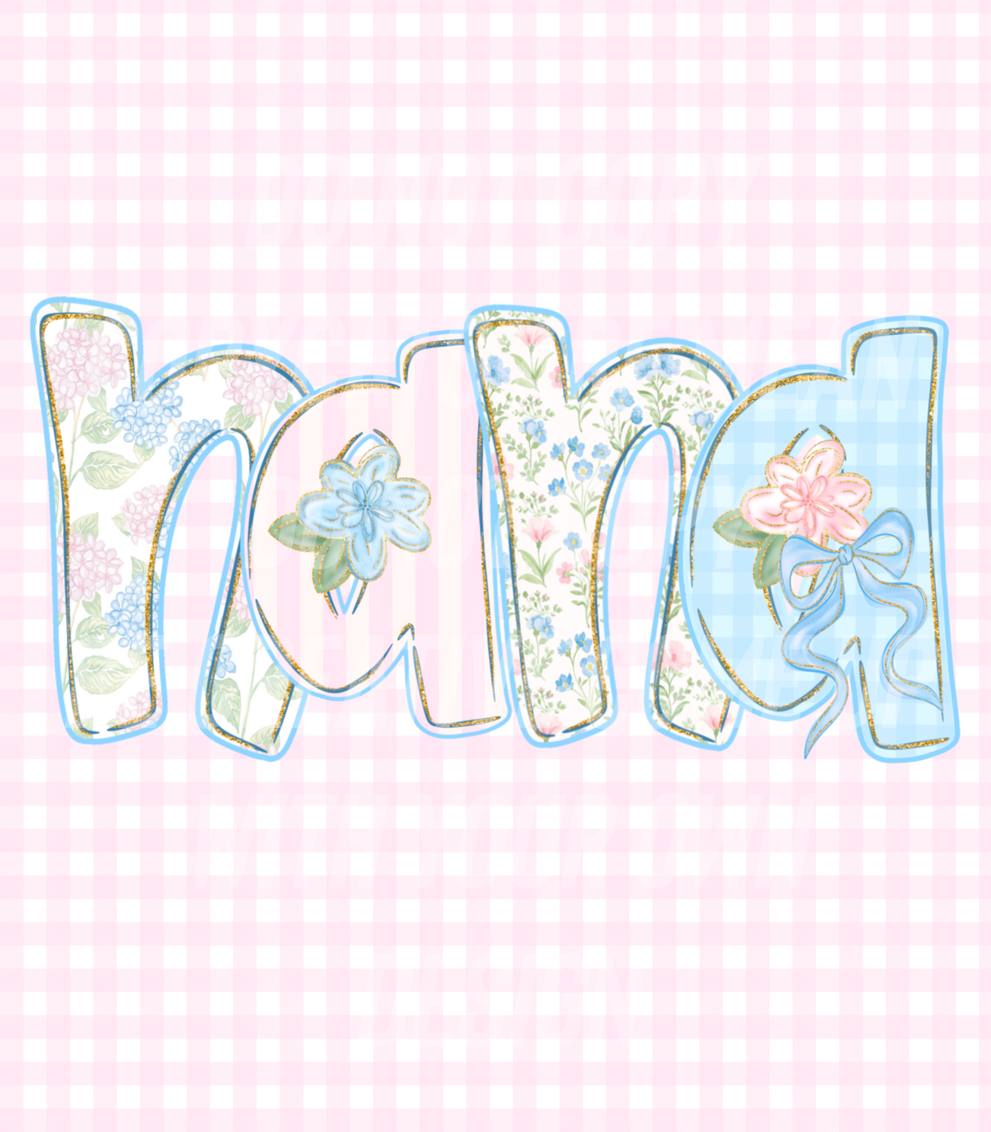 Gingham Nana (Tea Cup Sized)