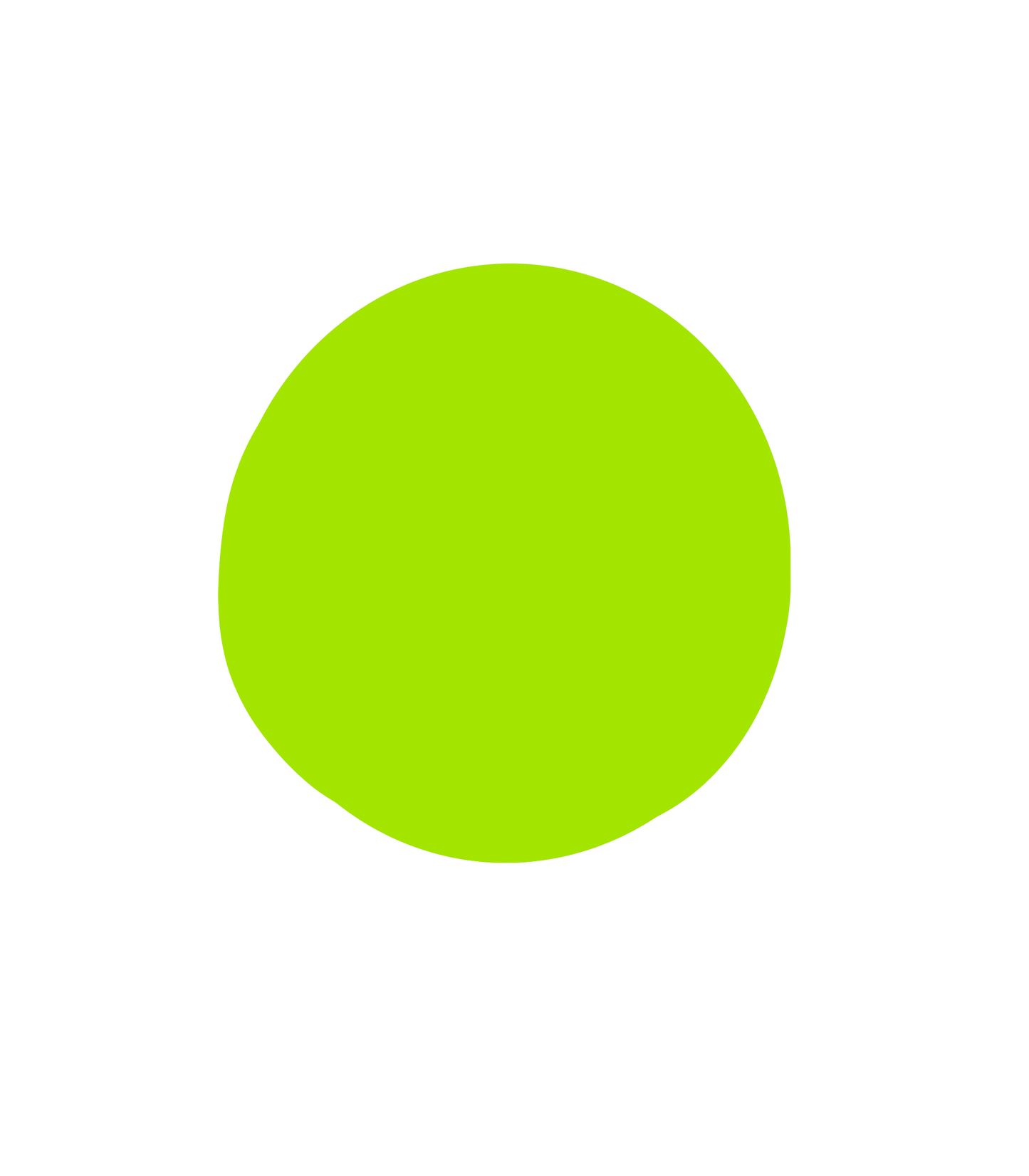 Solid Lime Green (Tea Cup Sized)