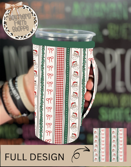 Vintage Santa Stripe (Tea Cup Sized)