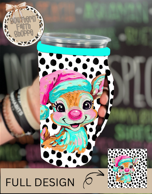 Preppy Painted Deer (Tea Cup Sized)
