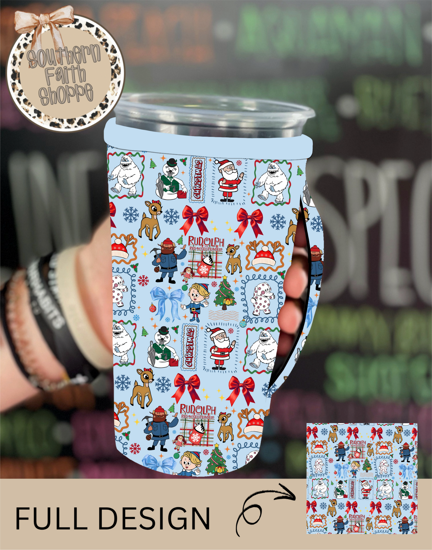 Blue Christmas Mix Up (Tea Cup Sized)
