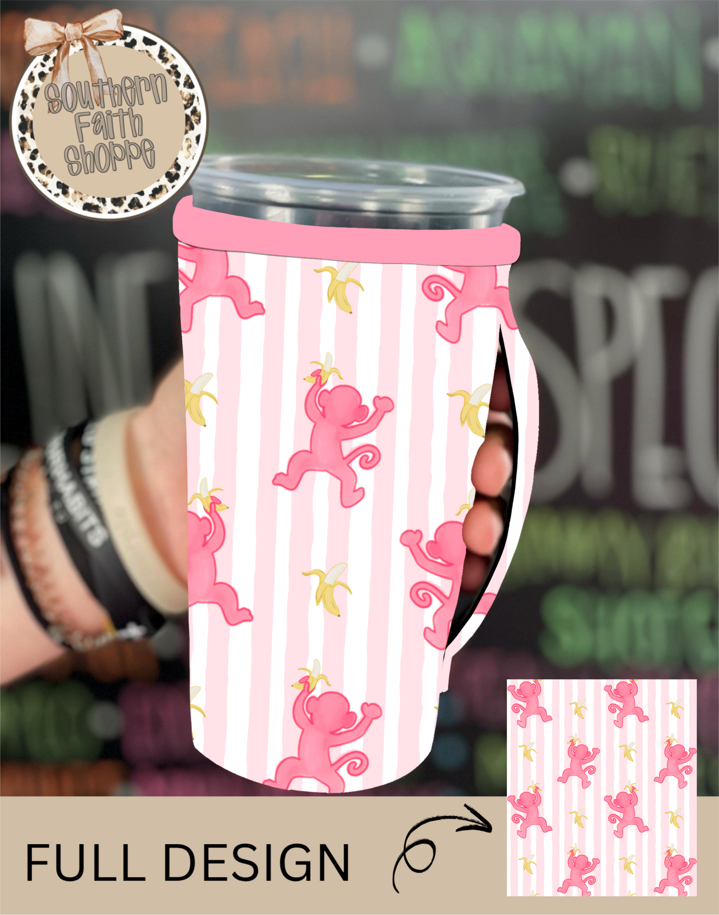 PINK MONKEYS| TEA SIZED 32oz