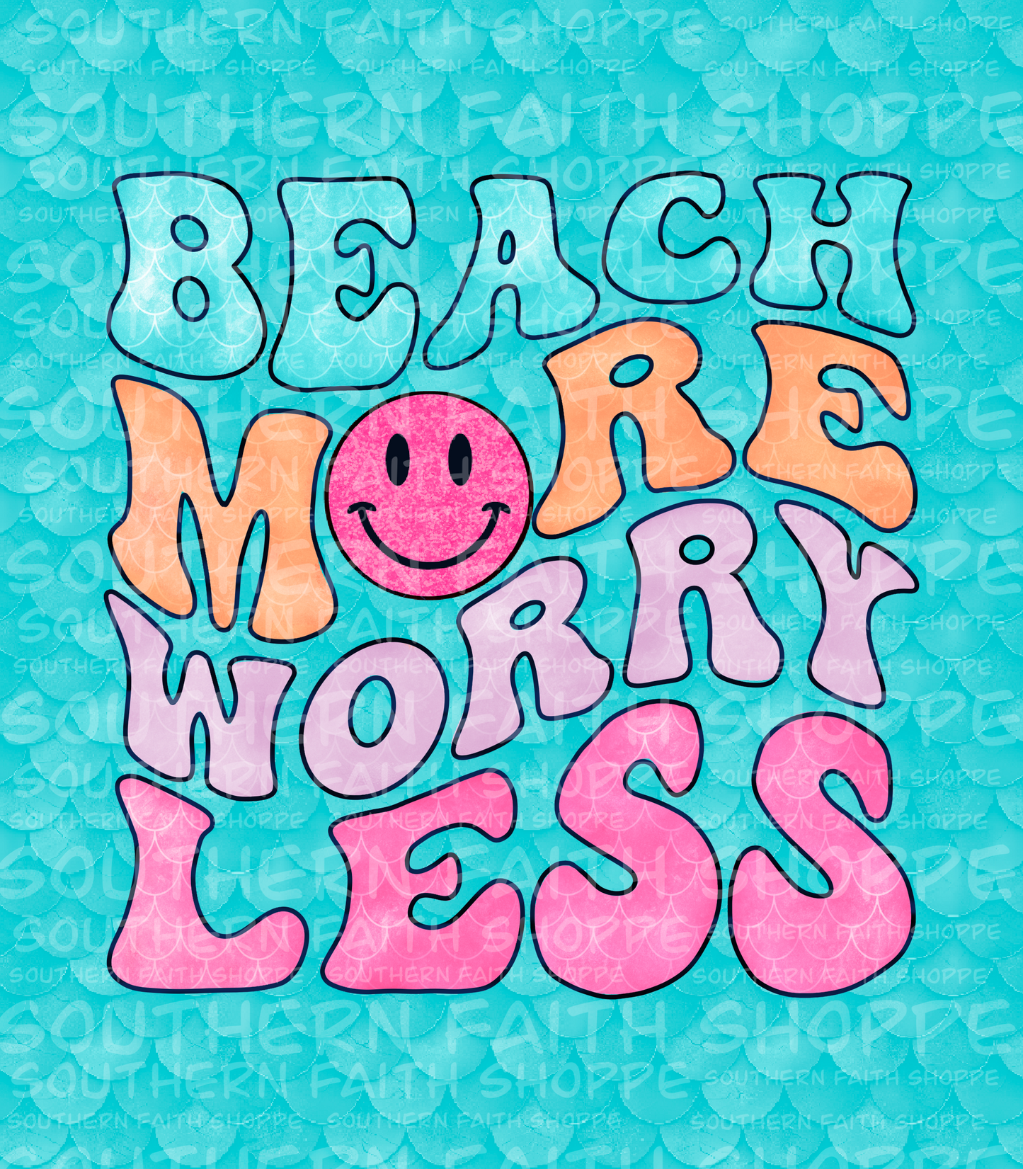 Beach more worry less (Tea Cup Size)
