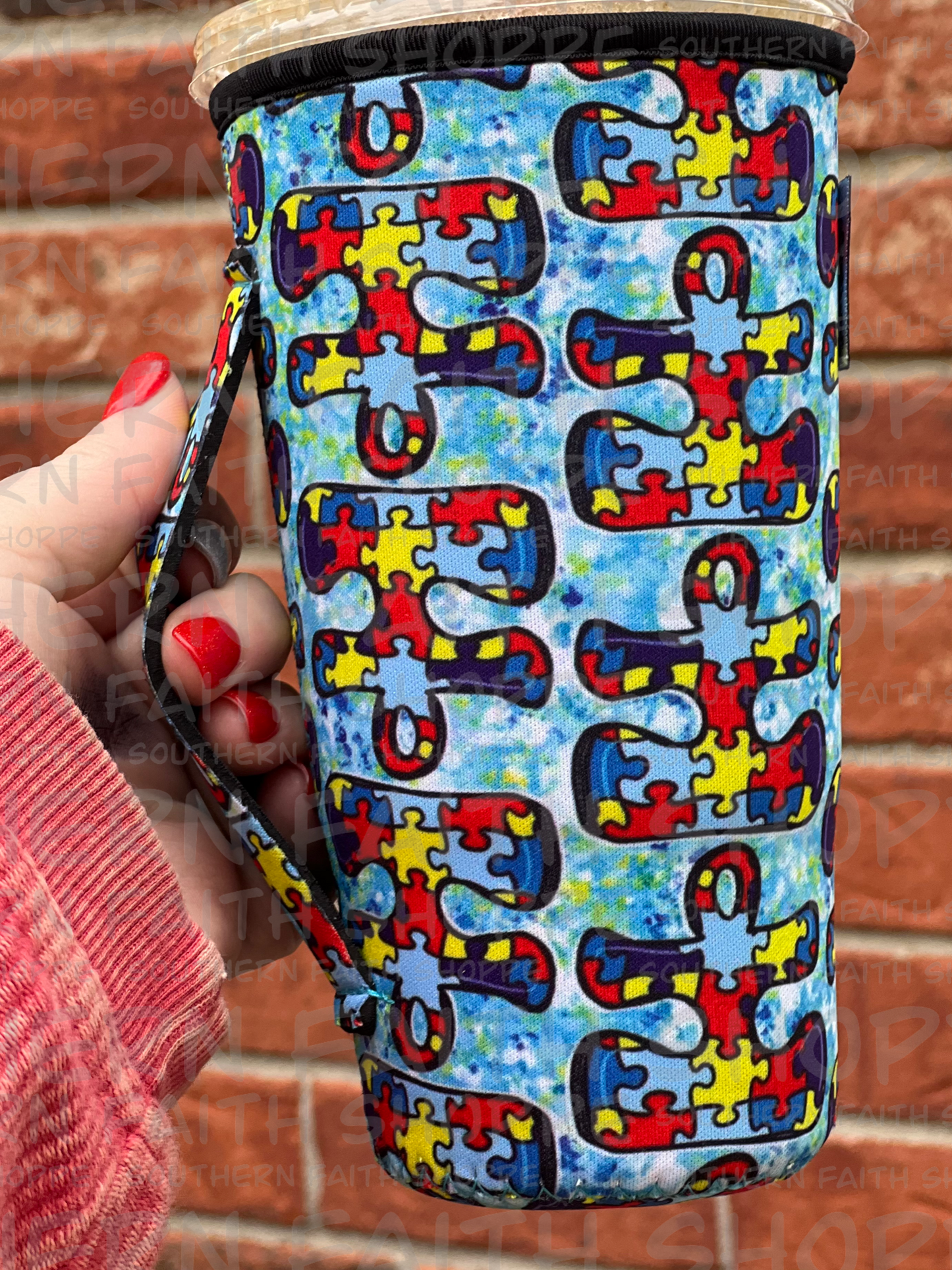 Autism awareness blue (Tea Cup Sized)