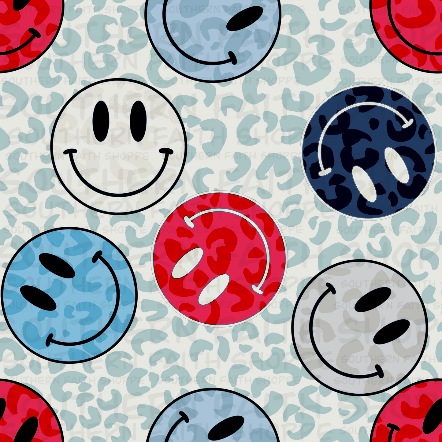 Patriotic Smileys (Tea Cup Sized)
