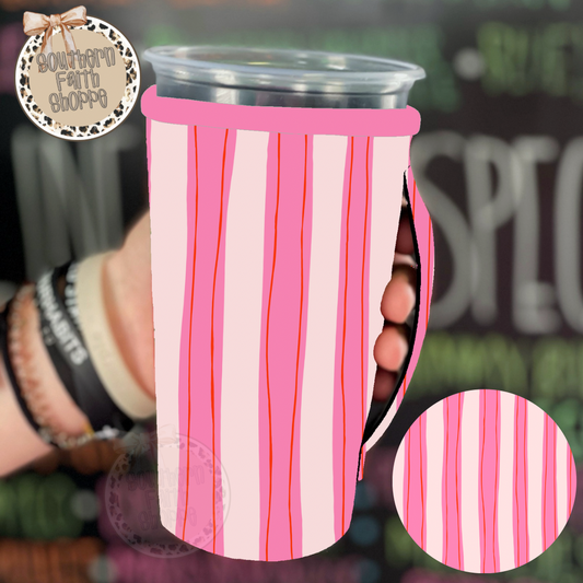 Pink Lemonade Stripes (Tea Cup Sized)