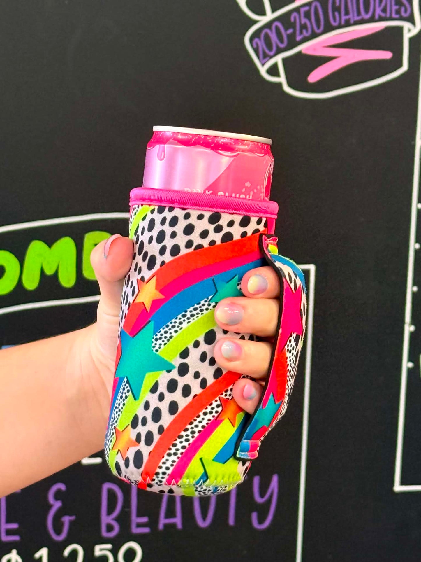 NEON STARS | SLIM CAN KOOZIE