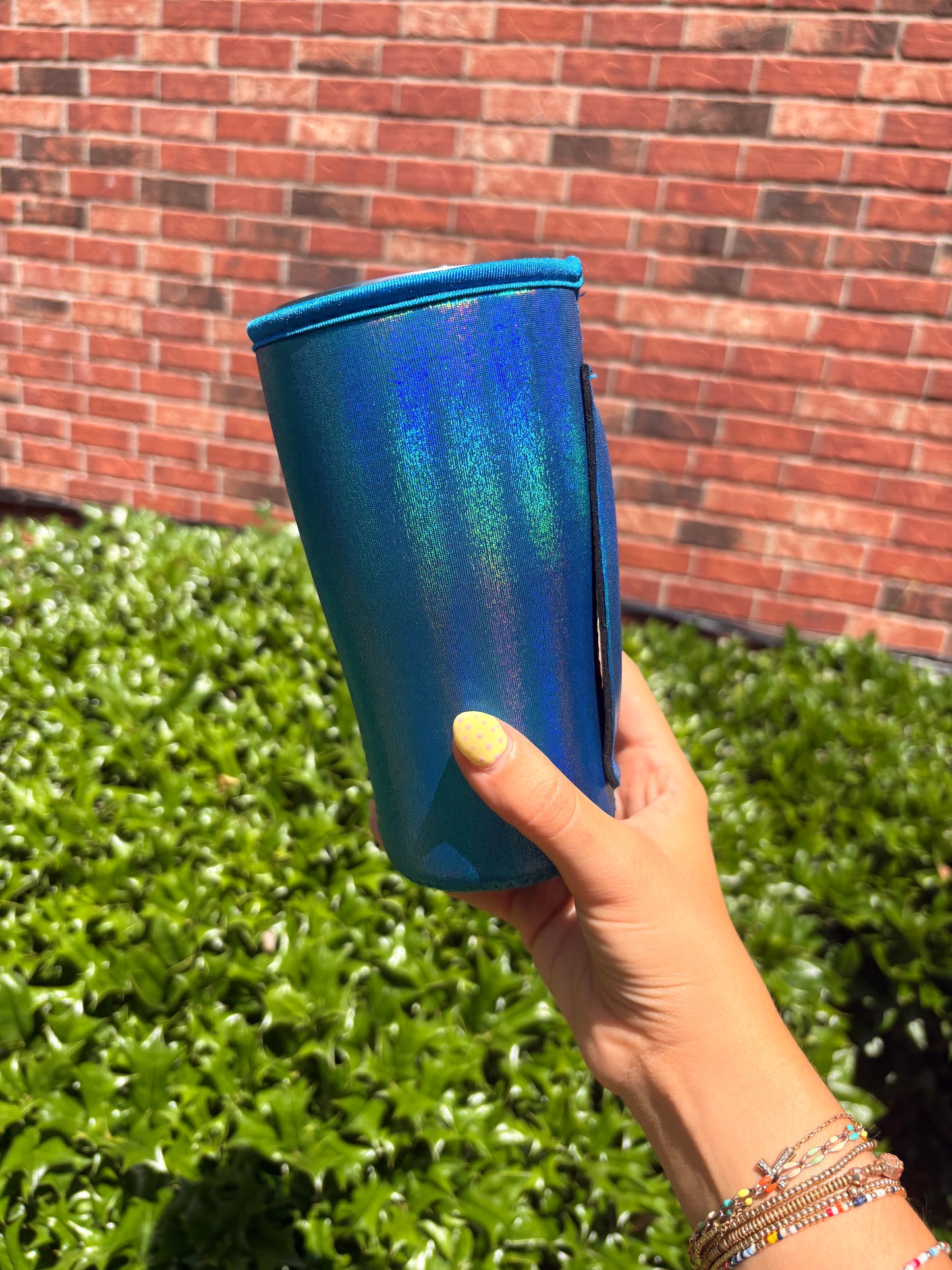 BLUE | METALLIC TEA KOOZIE