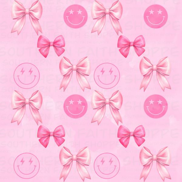 Pink Smiles and Bows (Tea Cup Sized)