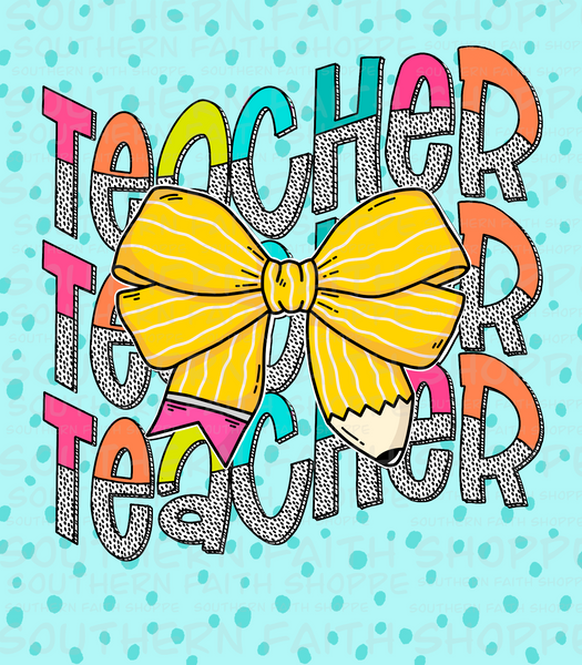 Teacher with bow (Tea Cup Sized)