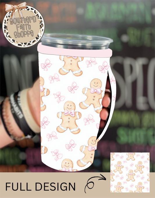 Gingerbread and bows (Tea Cup Sized)