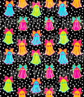 Neon Ghosts W/ Bows (Tea Cup Sized)