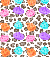 Brown Leopard with Jack-o-lanterns (Tea Cup Sized)