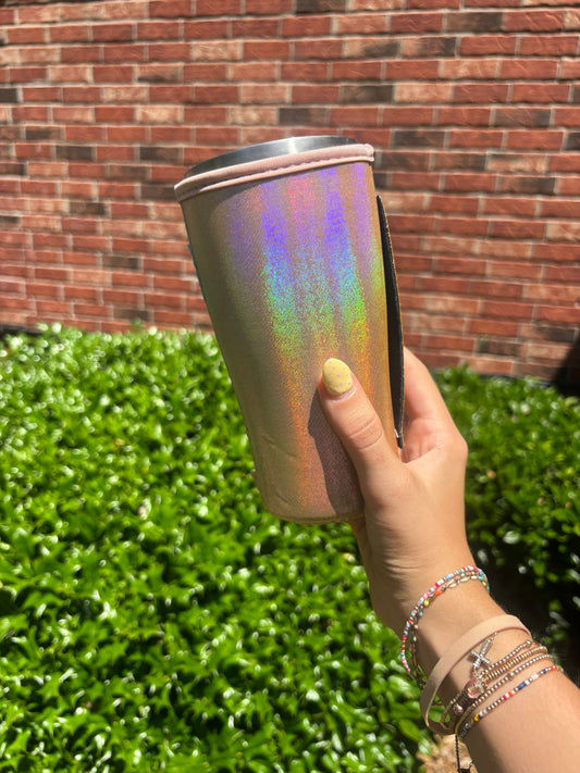 ROSE GOLD | METALLIC TEA KOOZIE