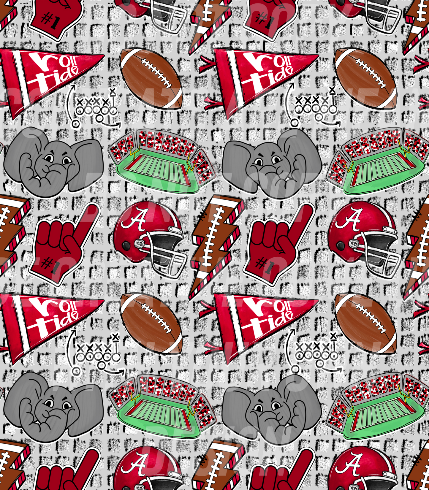 Alabama Roll Tide (Tea Cup Sized)