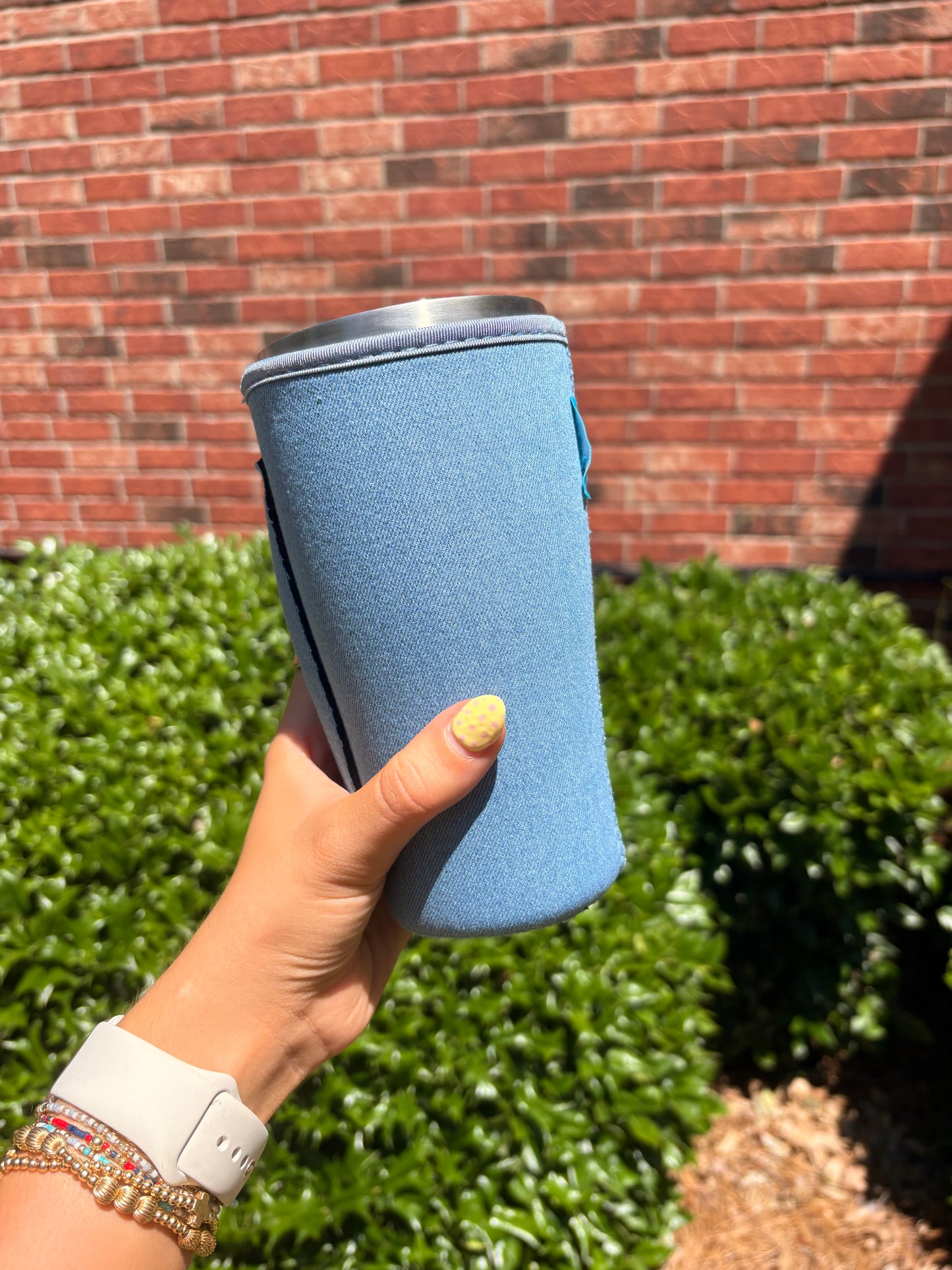 DENIM BLUE JEAN  | DENIM TEA KOOZIE