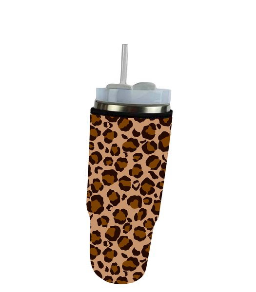 Leopard 40 oz Tumbler (Handled Tumbler Sized)