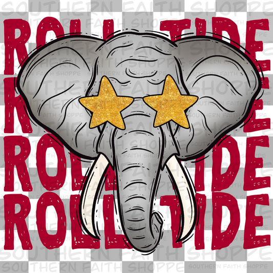 Stacked roll tide (Tea Cup Sized