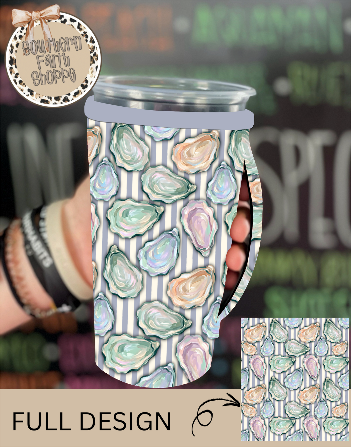OYSTERS | TEA KOOZIE