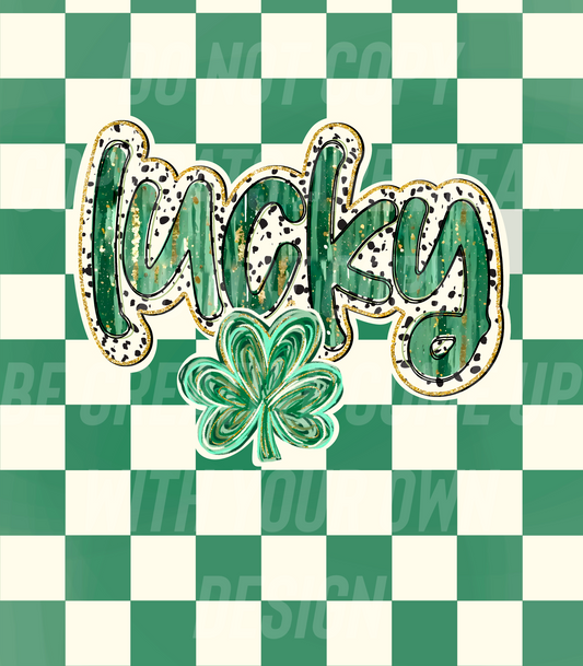 Lucky checkers (Tea Cup Sized